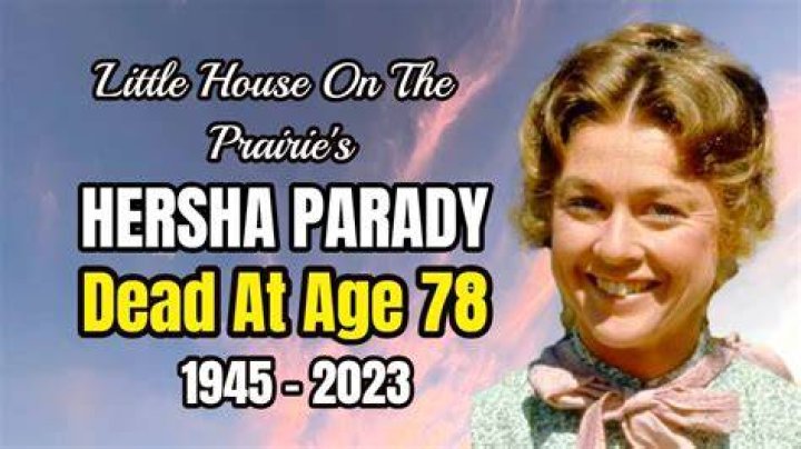 Actress Hersha Parady Cause of Death, How Did Hersha Parady Die?