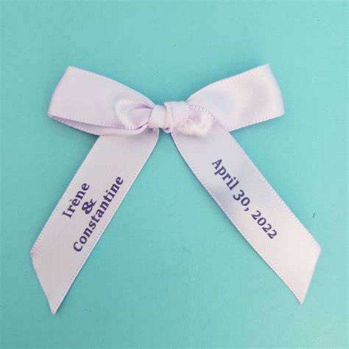Personalized ribbon for martyrika or bomboniera — Blessed Celebration