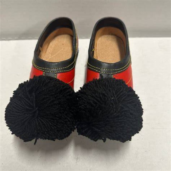 Tsarouchi Red & Black Shoes